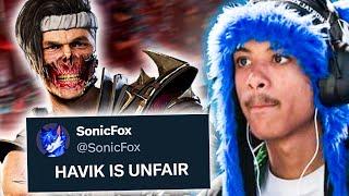 SonicFox says HAVIK is the BEST CHARACTER in Mortal Kombat 1!