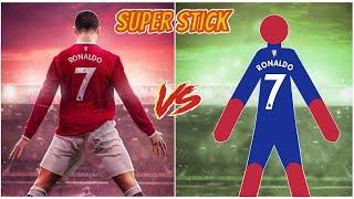 Cristiano Ronaldo vs Spider Stickman | Stickman Dismounting funny moments | Best Falls #3