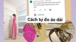 cách tự soi gương đo áo dài chính xác