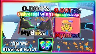 *NEW* 1 IN 1M HAT!? | HATCHED *NEW* 0.0017% AND Unboxed 'Universal Wings'!? | Unboxing Simulator