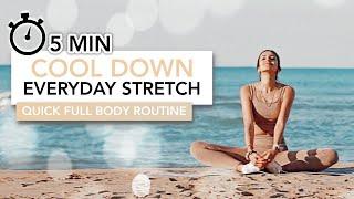 5 MIN COOL DOWN / EVERYDAY STRETCH | Spor Sonrası Soğuma & Günlük Esneme Rutini | Eylem Abaci