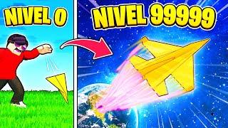 HICE el AVIÓN DE PAPEL más PRO de TODO ROBLOX!!   | El Magnum