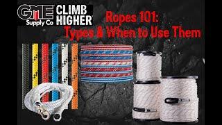 Rope Types 101: The Three Types and When to use Them