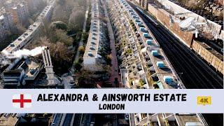 [4K]  Alexandra & Ainsworth Estate, London - by drone 