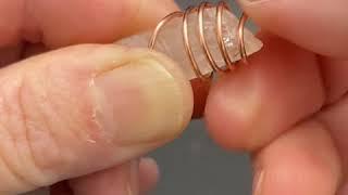 HOW TO Wire-Wrap Crystals for Beginners | Crystal Point Wire Wrap Tutorial | Wire-Wrapping Tutorials