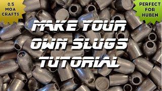 Make your own Slugs for FREE from old pellets or scrap lead. Perfect for Huben K1!