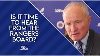 Is it time to hear from the Rangers board?