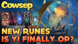 NEW RUNES - IS MASTER YI FINALLY OP? Cowsep's new rune choices