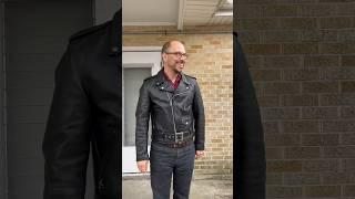 Forgot Something? Schott Jacket, Freenote Jeans, J.Crew Shirt  #mensfashion #bikerjacket