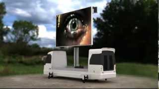 Mobile LED Screen Truck for Large Outdoor Festivals and Advertising.