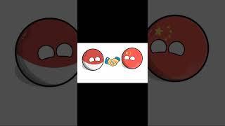 COUNTRY THAT SUPPORT CHINA VS INDIA. #shorts #countryball #history