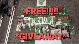 Subscriber GIVEAWAY! Venom Lures Pond Hopper Package! #giveaway #freefishingstuff