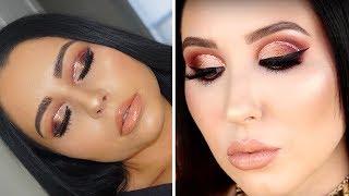 I TRIED FOLLOWING A JACLYN HILL MAKEUP TUTORIAL - GLITTER CUT CREASE