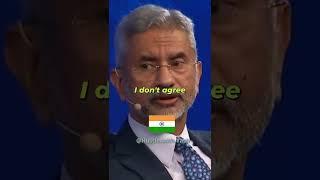 Just because I don't agree with you doesn't make me sit on fence - Dr S Jaishankar #shorts