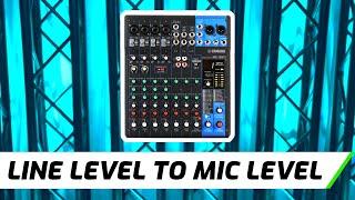 Convert Line Level To Mic Level Audio Signal (5 Ways!)