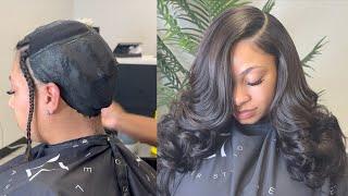 HOW TO: DEEP SIDE PART QUICKWEAVE - NATURAL RESULTS- BEGINNER FRIENDLY 2024