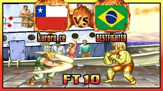 Street Fighter 2: Champion Edition - kuroro_ce (CHL) VS (BRA) BESTFIGHTER [sf2ce] [Fightcade] [FT10]