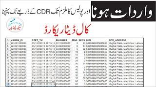 What is CDR –Arrest of accused by police using Call Data Record