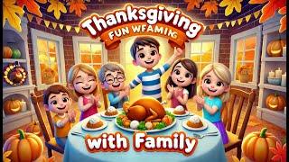 Thanksgiving Fun with Family | Kids Nursery Song | Sing Along 