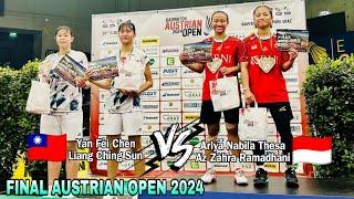 Arlya Nabila Thesa/Az Zahra Ditya vs Yan Fei Chen/Liang Ching Sun || Final Austrian Open 2024