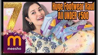 HUGE *MEESHO* Trendy ‼️FOOTWEAR Haul ALL ONLY UNDER ₹500