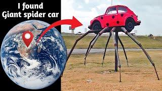 Found the giant spider car  on google maps and google earth  #map #earth #hrgoogleearth