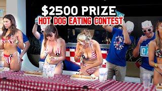 $2500 PRIZE HOT DOG EATING CONTEST at Circa in Las Vegas, NV!! #RainaisCrazy