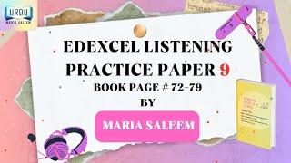 EDEXCEL HIGHER TIER LISTENING  PAPER 9 BY MARIA SALEEM