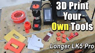 3D Printing For Woodworking Workshop With Budget Friendly 3D Printer Longer LK5 Pro | Free Download