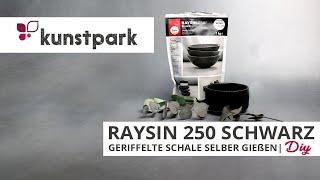 Deko Schale gießen mit schwarzem Raysin - DIY Anleitung