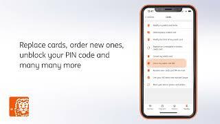 How to manage your debit and credit cards using the ING Banking app?