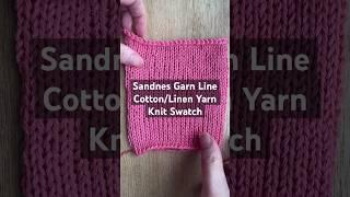 Sandnes Garn Line yarn review - knitting swatch - 20x28 gauge #knit #yarntube #yarn