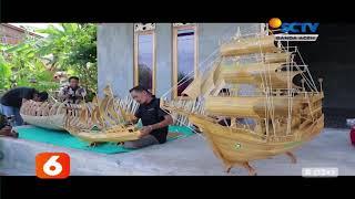 Miniatur Kapal Layar Dari Bambu   Liputan 6 SCTV Aceh