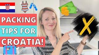 PACKING for CROATIA! Tips & tricks of what to pack & what NOT to!