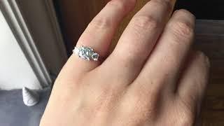 Moissanite engagement ring Meghan Markle style