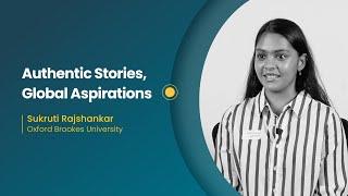 Success Stories | Sukruti Rajshankar student at Oxford Brookes University | UniScholars Reviews