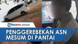 Viral Video Detik detik Pasangan Berseragam PNS Digerebek Tengah Mesum di Pinggir Pantai Trikora