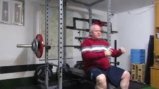 Bankdrücken 87,5 kg x 5..62 Jahre, 103,2 kg