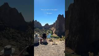 Road tripping through Oregon.Smith Rock State Park #oregon #travelfamily #outdoors