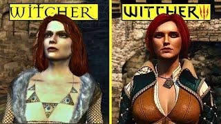 The Witcher 1 Prologue Remastered in The Witcher 3  vs Original All Cutscenes Comparison |