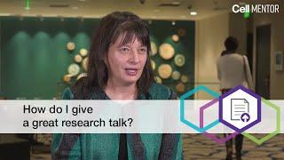 How do I give a great research talk? | Cell Mentor