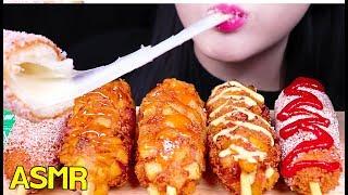 ASMR CHEESY CORN DOG *FEAST 명랑핫도그 치즈 폭탄 세트 먹방 (EATING SOUNDS) NO TALKING MUKBANG