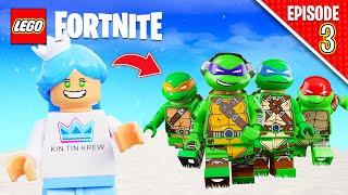 We Became The Teenage Mutant Ninja Turtles In Lego Fortnite To Defeat A Secret Ice Monster!