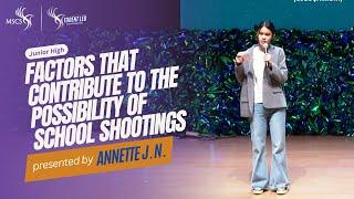 Factors that Contribute to the Possibility of School Shootings - Annette Josephine Ngantung | SLC