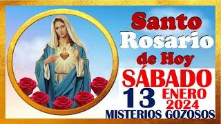 SANTO ROSARIO DE HOY SABADO 13 DE ENERO DE 2024  Misterios GOZOSOS  SANTO ROSARIO MEDITADO 