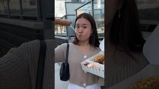 Trying Korean corndogs for first time #couple #couplegoals #girlfriend #foodie #foodies #foodlover