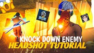 "KNOCKED ENEMY ONETAP FINISH TUTORIAL" ️ || Finish like @raistar in mobile  || INVISIBLE GMR ||