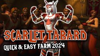 How to Get The Tabard of the Scarlet Crusade on Retail WoW 2024 Guide! (Scarlet Monastery Armory)