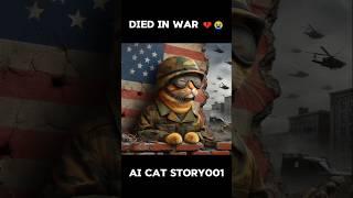 Cat Died in War  #cat #viral #catmemes