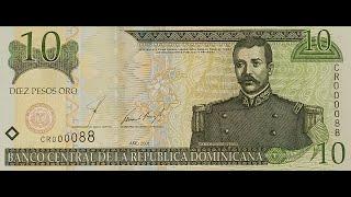 DOMINICAN DOMINIKANISCHE 10 PESO ORO 2001 BANKNOTES EDUCATION PAPERMONEY AUTHENTICCHECK GREAT NUMBER